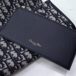 Christian Dior Bobby East-West Pouch With Chain Dark Blue